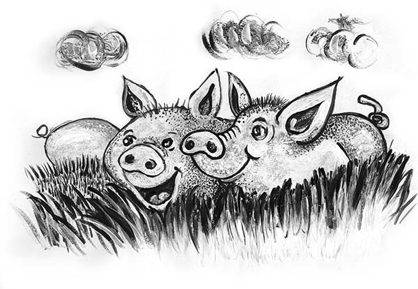 dorota suwalska baśn Różowy obłoczek ilustracja